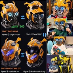 US Ship! Voice Control Killerbody 1:1 Bumblebee Mask Wearable Helmet New Helmet