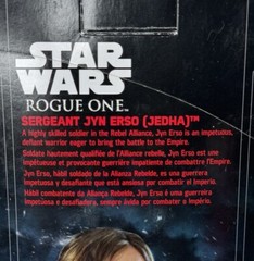 Disney Hasbro Star Wars Rogue One Sergeant JYN ERSO JEDHA Action Figure 12IN