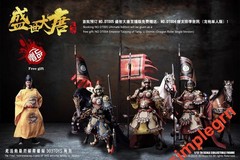 303TOYS 1/12 Scale Tang Dynasty Generals 4-Figure Set Includes horses In Stock