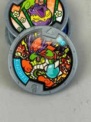 YoKai Yo-Kai Watch Silver Medals Lot of 4 English Version Holo Foil Dragon Lord