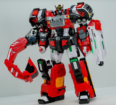 Metal Cardbot S FLAMENOVA Transformer Robot Fire Car Korean Toy