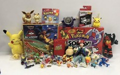 Huge Pokémon Lot! Talking Pokédex + Ash + 30+ Figures, Plushies, Games AS IS