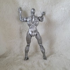 Hasbro Marvel Silver Poseable Action Figure 2007 Collectible Plastic 2000-2009