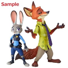Kaiyodo Movie Revo Zootopia Judy Hopps & Nick Wilde Set Figure Complex Revoltech