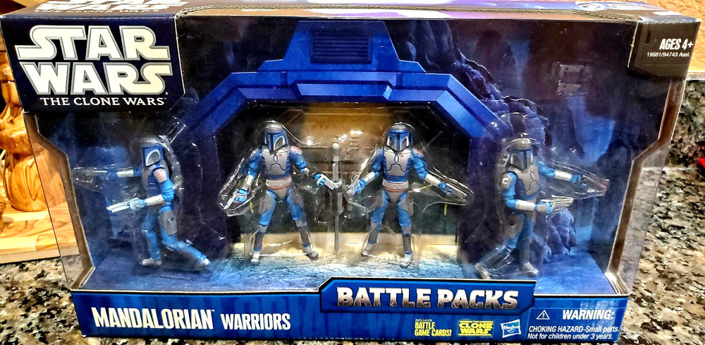 Star Wars The Clone Wars- MANDALORIAN WARRIORS-Battle Pack NEW Sealed Box