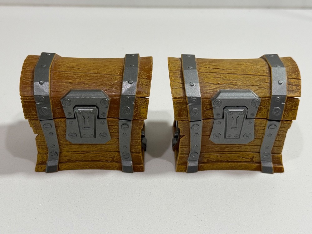 Lot Of 2 Fortnite Loot Treasure Chest Accessory Storage Jazwares NO Accessories