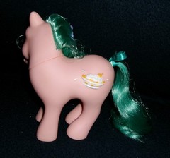 My Little Pony Vintage Sundae Best Banana Surprise #7 NEAR MINT w/ barrette G1