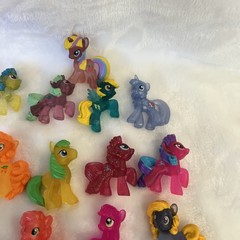My Little Pony Blind Bag Lot of 47 Mini 2″ MLP Figures w/ Glitter & Transparent