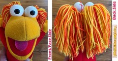 VTG 1985 Fraggle Rock Red 14in Plush Toy Doll Jim Henson Hasbro Softies