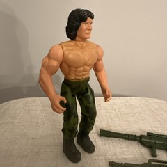 1985 Marchon M Force Military Muscle Man Snake Action Figure Weapons Vintage Lot