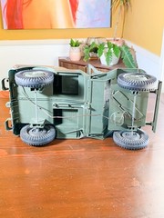 Vintage 1965 Hasbro GI JOE Official Military Jeep & Trailer 7000 Patent Pending