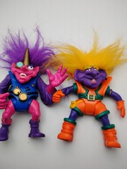 Lot Of 2 VINTAGE TROLL WARRIORS ODDVARD THE WIZARD And Fanta TYCO 1992 FIGURE