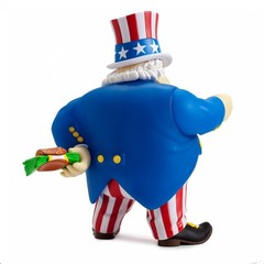 KidRobot UNCLE SCAM 8 Inch Vinyl Figure Red, White Blue Edition by Ron English