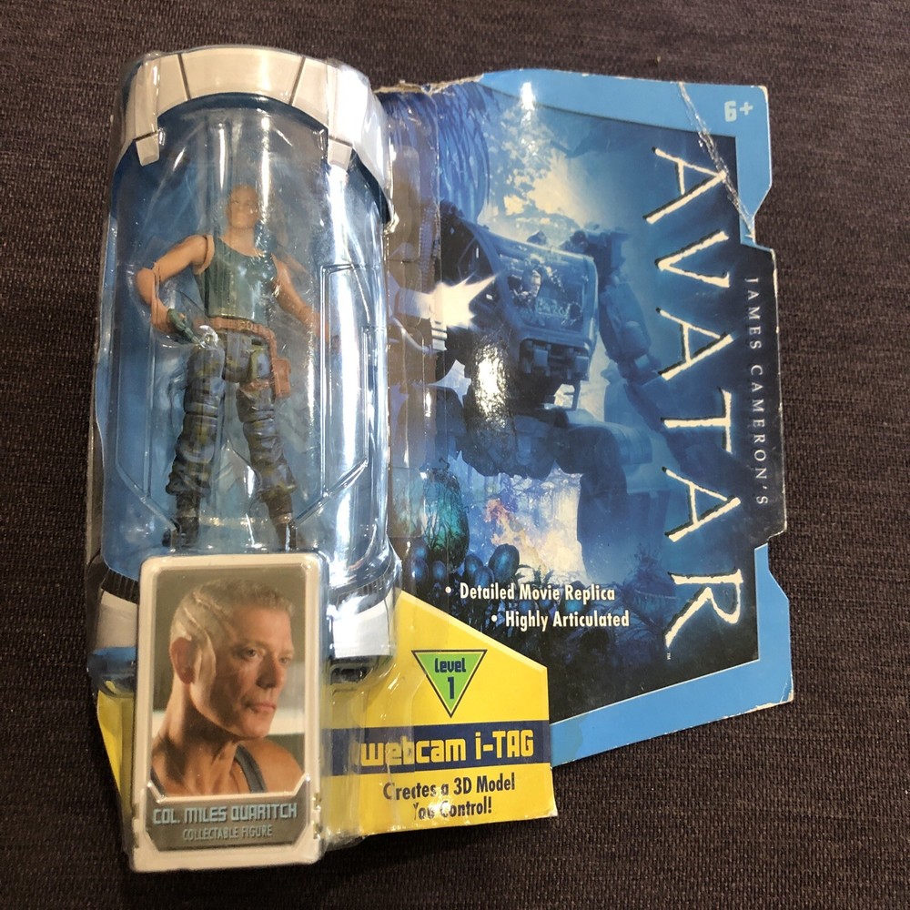 Avatar Col. Miles Quaritch 3.75 action figure Webcam i-Tag