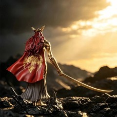 The Ring Malenia Blade of Miquella Valkyrie Premium Action Figure Statue