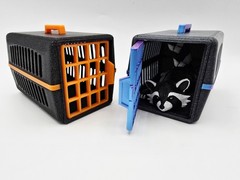 Mini Pet Carrier Toy | 3D Printed Decorative Animal Accessory | Home For Toy Pet