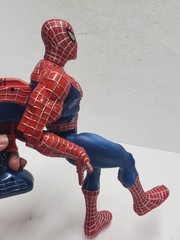 *WORKS* Marvel 2002 SpiderMan Kicking Punching 13″ Hero Action Figure Tobey