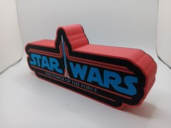 Retro Power of the Force POTF star wars logo lightbox sign for Star Wars display