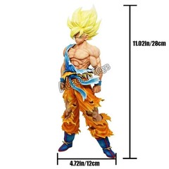 11.02in/28cm Anime Dragon Ball Figure Goku Figures Super Saiyan PVC Action