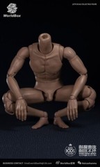 WorldBox 1/6 Soldier Strong Muscle Fitness Spider Male Figure Body Tan Skin Doll