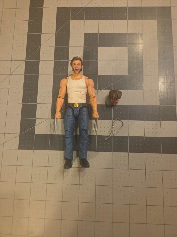 Marvel Legends Logan Wolverine From Movie Mcu Tank Top White Shirt