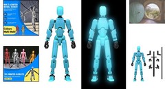 Glow-in-the-Dark T13 Action Figure by Soozafone – Fully Articulated & 3D Printed