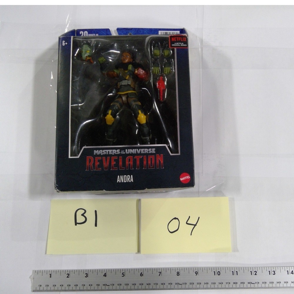 Mattel MOTU Revelation Andra Action Figure Unisex 7 inch Black New Damaged Box