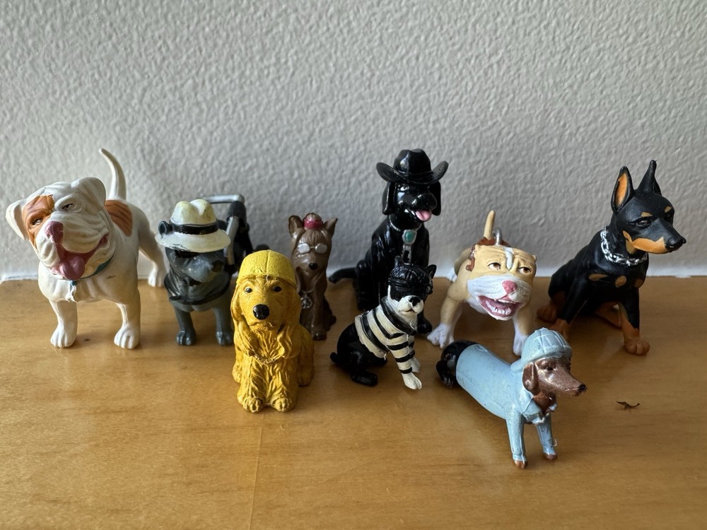 Lot of 9 Vintage HOMIES HOOD HOUNDS Dogs Vending Machine PVC Figures