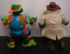 Vintage TMNT Mixed Lot of 8 Playmates 1990s Rocksteady Casey Jones & MORE!! Good