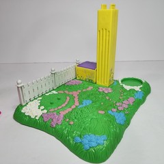 1990s Littlest Pet Shop Cat Bunny Bird Cage Dog House Garden Lot of 21 Kenner