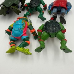 Vintage TMNT Action Figure Lot Playmates Dark Turtle Samurai Leo Sewer Swim Raph