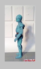 custom Star Wars CYAN BLUE PROTOCOL DROID 3.75 figure tatooine jedha nevarro