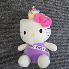 Sanrio Characters Official Plush Doll Series Birthday Cake Cap HELLO KITTY 10″