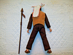 MEGO 1974 SITTING BULL FIGURE WITH SPEAR AND SHOES