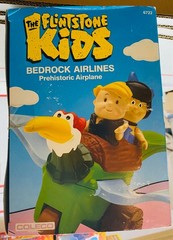Coleco 1986 The Flinstones Kids Bedrock Airlines Prehistoric Airplane sealed