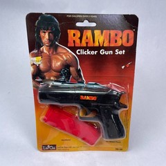 Rambo Clicker Gun & Walkie Talkie Set Vintage 1985 LarGo Toys Ltd.