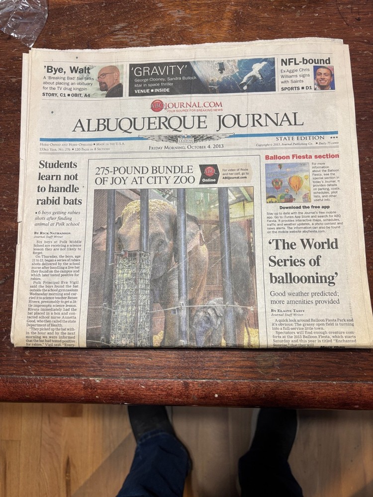 Breaking Bad’s Walter White Obituary Full Newspaper – Albuquerque Journal