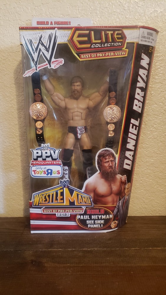 DANIEL BRYAN Wrestlemania WWE Figure Toy R US Bryan Danielson Elite BAF