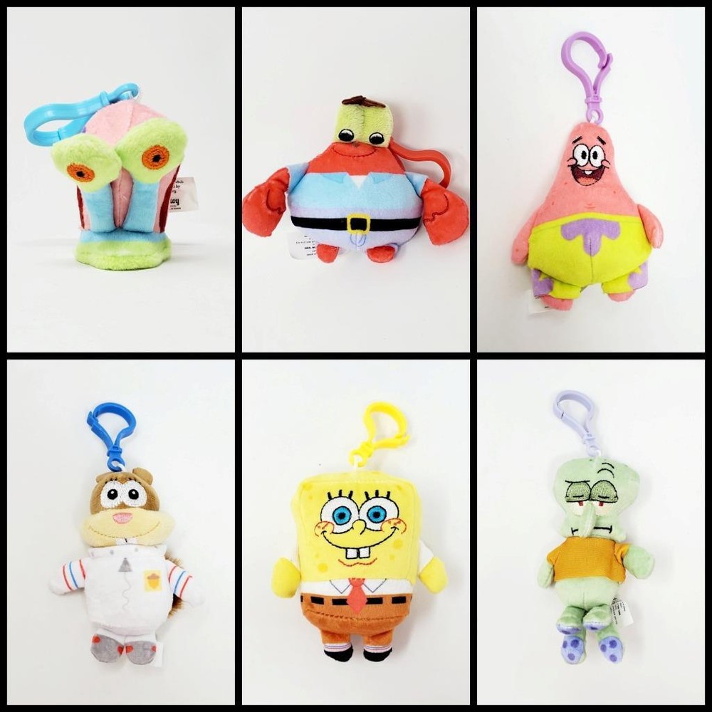 SpongeBob SquarePants Plush Danglers FUN Series Clip-Ons – YOU CHOOSE!