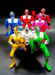 Power Rangers Time Force 5 “Time Force Rangers & Cyclobot” (Complete Base Set)