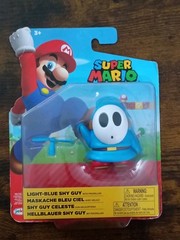 9-PK SHY GUY 4″ + 2.5″ Super Mario Nintendo Black Light Blue Green Red Yellow