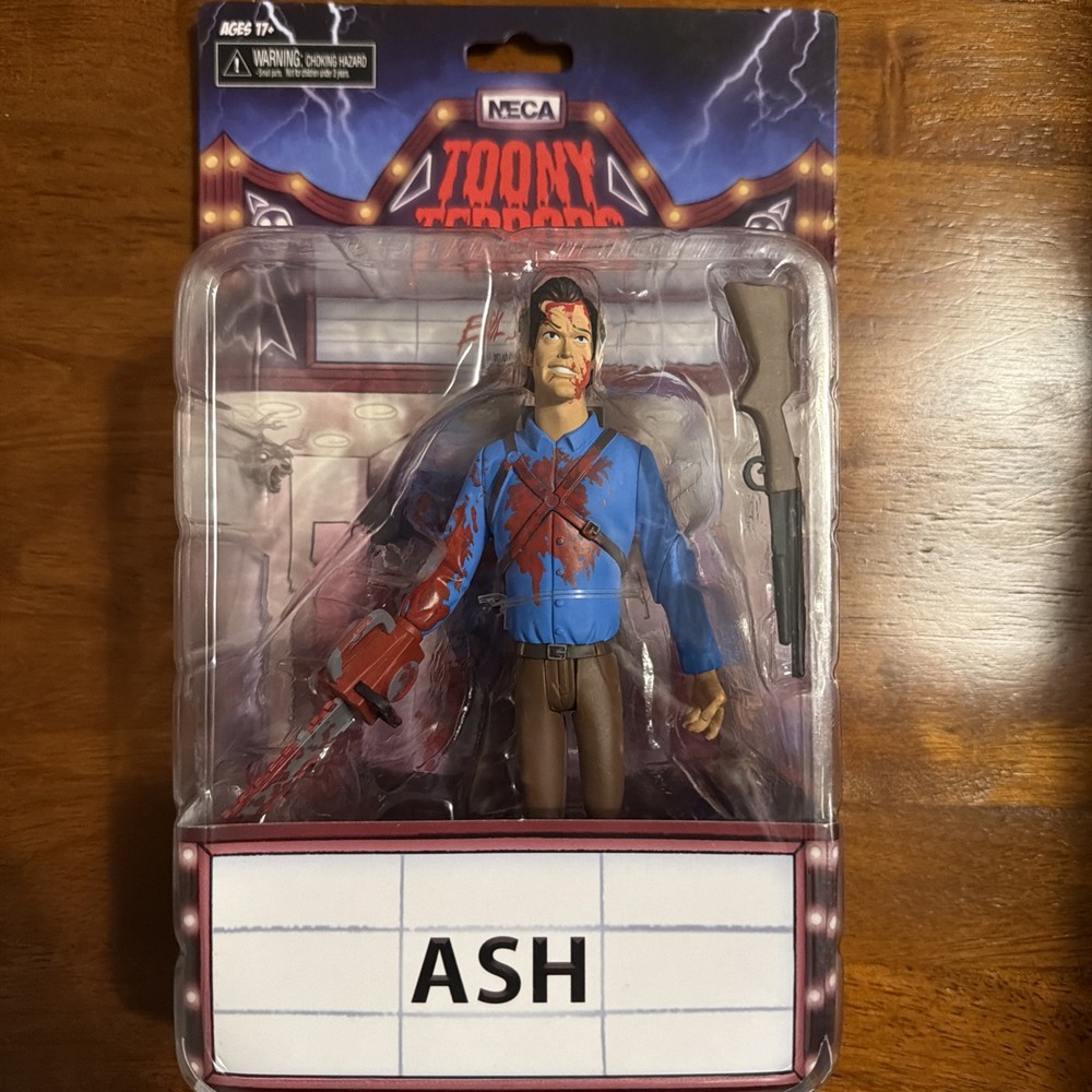 Toony Terrors Evil Dead 2 Bloody Ash 6” Figure NECA Bruce Campbell New