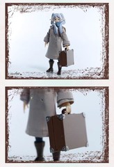 SP-FR-2PK: 1/12 custom winter outfits & travel case set for SHF Frieren and Fern