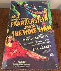 Sideshow Universal Monsters Frankenstein Meets The Wolf Man 12″ Figure 2001 New