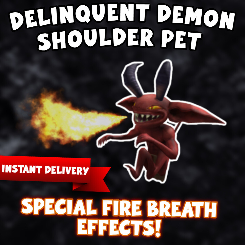 Roblox Demon Delinquent Shoulder Pet – [GLOBAL | ALL PLATFORMS]