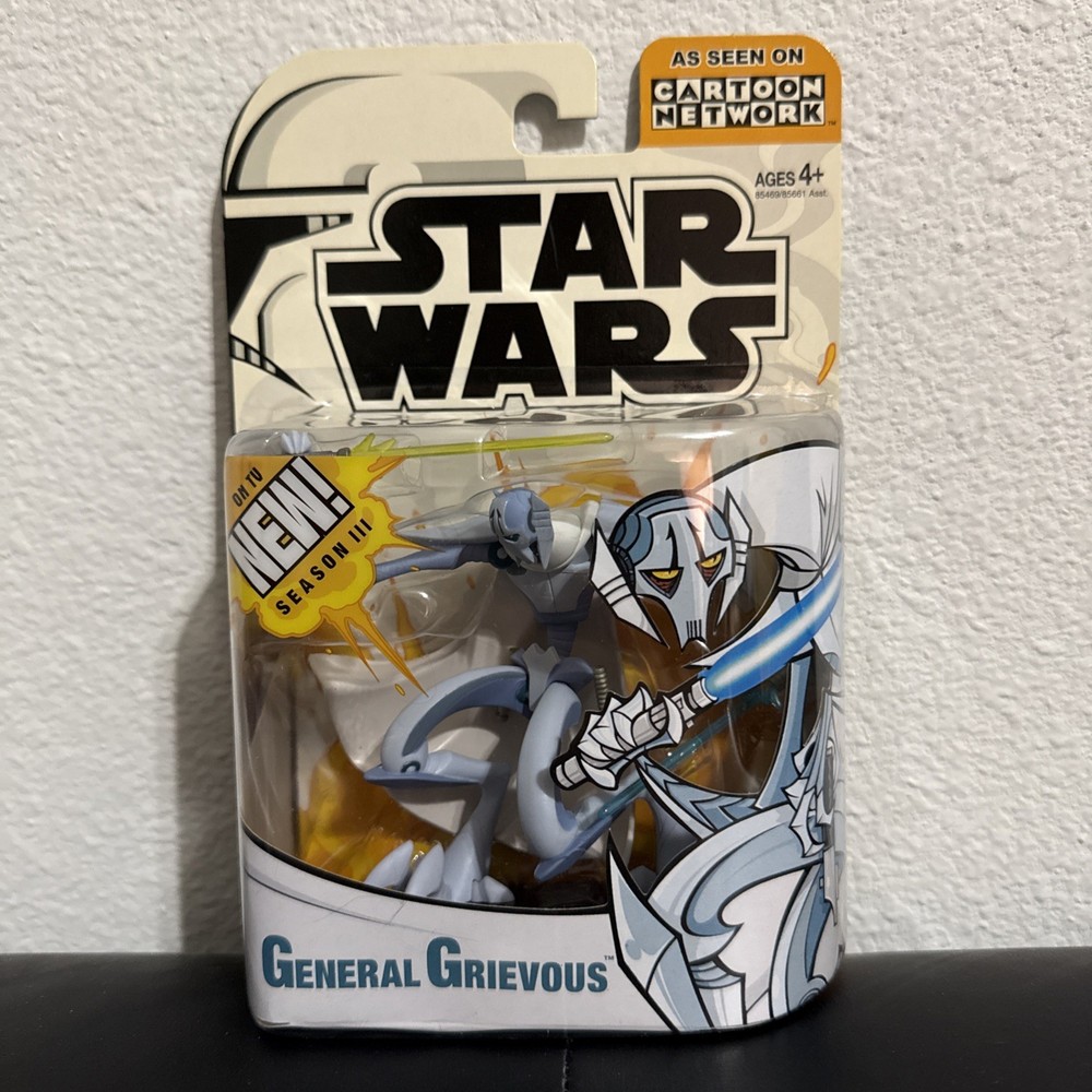 STAR WARS Cartoon Network General Grievous Clone Wars Animated Figure