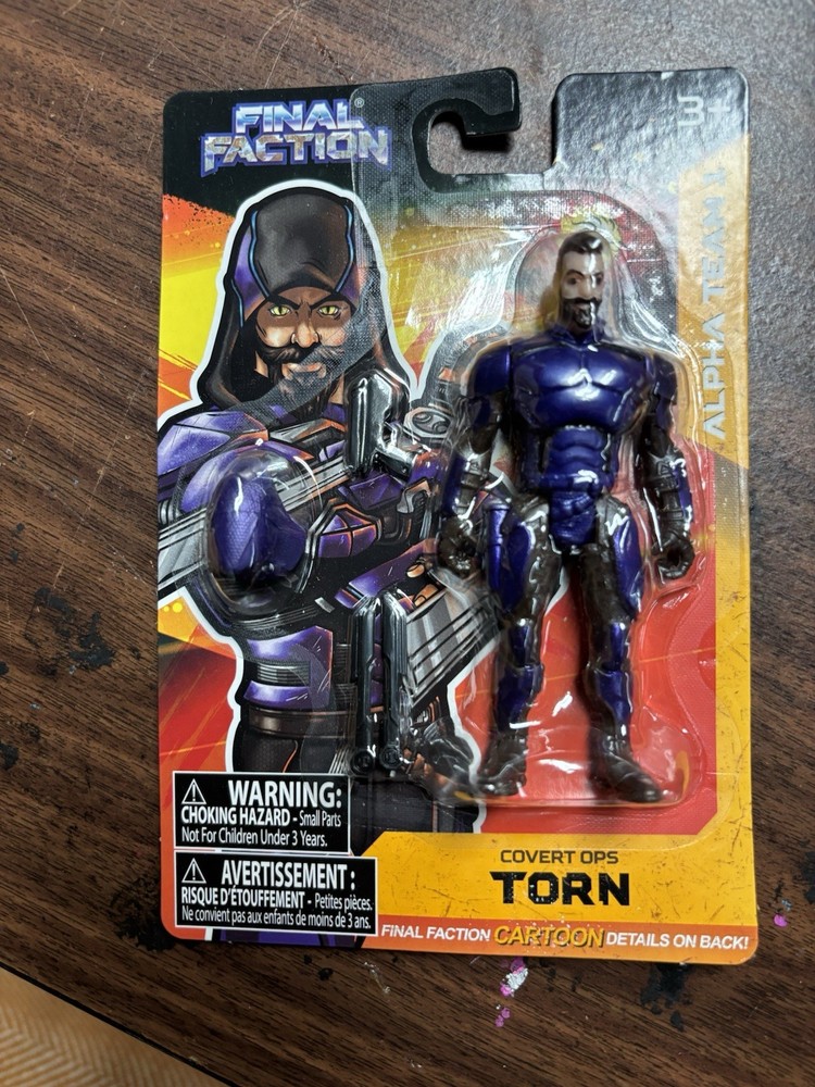 FINAL FACTION Alpha Team 1 COVERT OPS TORN 3-3/4″ Action Figure – New & Sealed