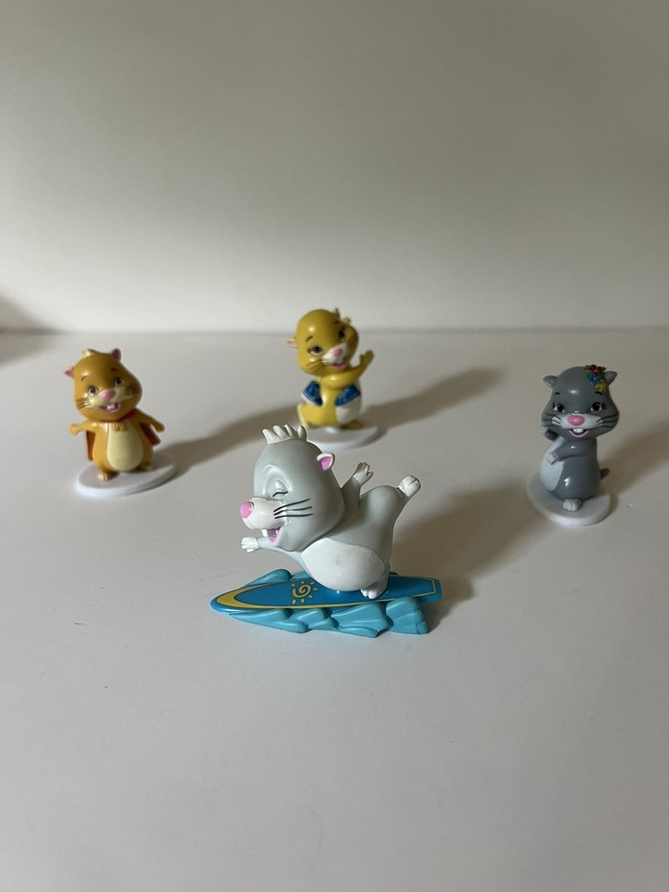Zhu Zhu Pets Hamster Quest For Zhu Movie PVC Figure Figurine Toy Set 2011 Cepia