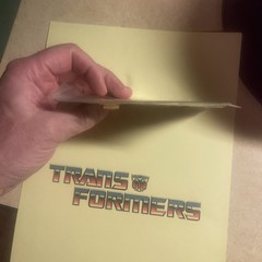 Sealed Transformers G1 MEGATRON STICKER SHEET & INSERT. EXTREMELY RARE