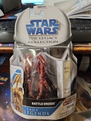 STAR WARS SAGA LEGENDS 20 RED BATTLE DROID GEONOSIS ARENA FIGURE NEW SEALED 2009